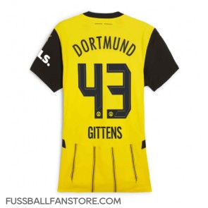 Borussia Dortmund Jamie Bynoe-Gittens #43 Replik Heimtrikot Damen 2024-25 Kurzarm